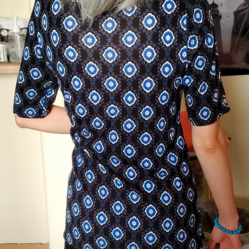 Peacock patterned Loft blouse - Picture 3 of 5